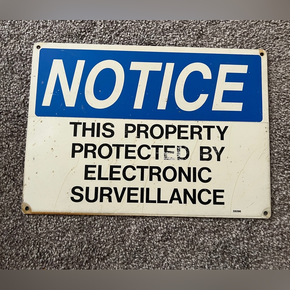 Metal Trespassing Sign